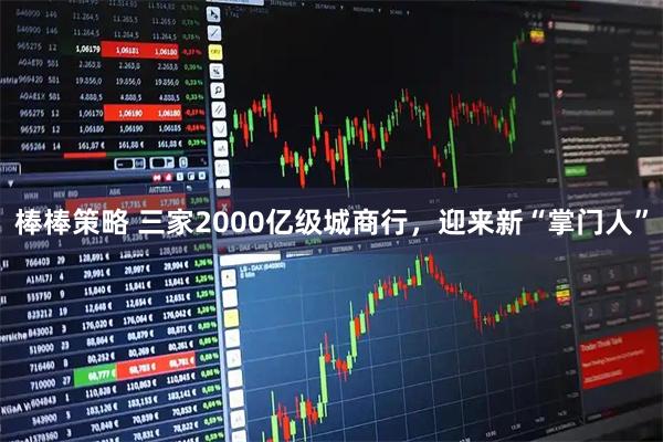 棒棒策略 三家2000亿级城商行，迎来新“掌门人”